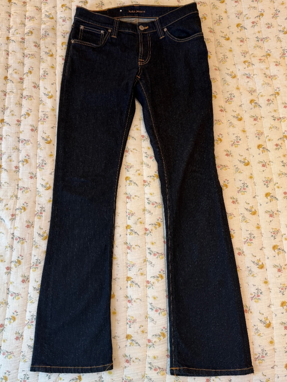 Nudie Jeans Co Boot Starcy Bootcut Jeans Dark Wash Women's 29x32 Low Rise Denim